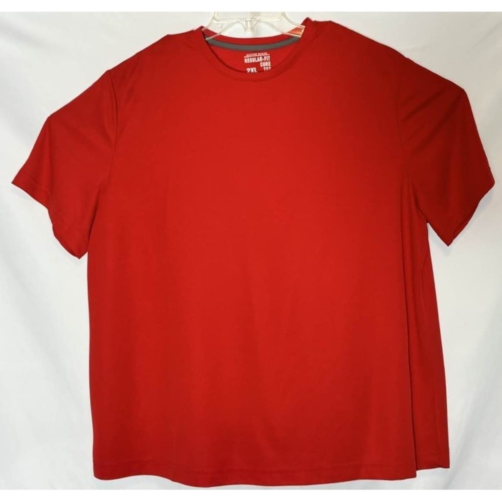 Starter Red Moisture Wicking Athletic Core Tee Shirt Mens 2XL Activewear‎